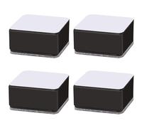 Zhixifan 4 rialzi per tavolo in acciaio al carbonio, autoadesivi per mobili, diametro per divano, tavolino da caffè, armadio, letto, scrivania, altezza 3 cm