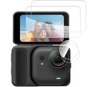 Zhixteu 2 Set di Protezioni per Schermo per Insta360 GO Ultra, Pellicola in Vetro Temperato per lo Schermo, Morbida Pellicola Idrogel Protezione per l'Obiettivo per GO Ultra