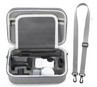 Zhixteu Custodia da Trasporto per Insta360 Go Ultra, Borsa da Trasporto Portatile in Nylon con Tracolla, Custodia Rigida di Grande Capacità per Fotocamera, Selfie Stick e accessori