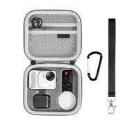 Zhixteu Custodia da Trasporto per Insta360 Go Ultra, Borsa Portatile in PU, Guscio Rigido per Selfie Stick e Accessori per Fotocamera
