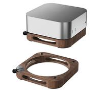 Zhixteu Supporto Verticale per Mac Mini M4/M4 Pro, Organizzatore da Scrivania in Legno Massiccio Salvaspazio con Dissipazione del Calore e Design Antiscivolo