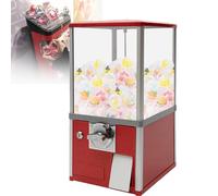 ZHIXUMM Distributore Automatico di Bubble Gumball per Capsule da 1,26 Pollici Gumball, Caramelle O Noci, Distributore Automatico di Gumball per Bambini,Red