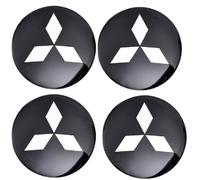 ZHIYONGSHUN 4 Pezzi Auto Coprimozzi Adesivo per Mitsubishi Space Star 2019-2023 2024, Auto Coprimozzi Coprimozzo Adesivo Decorativo Emblema Accessori,65mm-A