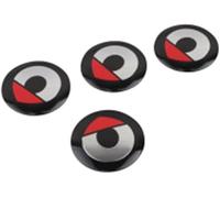 ZHIYONGSHUN 4 Pezzi Auto Coprimozzi Adesivo per Smart 450 451 453 Fortwo Forfour, Auto Coprimozzi Coprimozzo Adesivo Decorativo Emblema Accessori,56mm-A