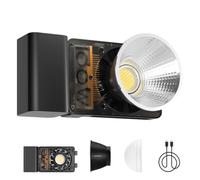 ZHIYUN Cinepeer CX100 - Luce video portatile a LED da 100 W, con batteria da 4500 mAh, luce COB bicolore, uscita continua, 2700 K-6500 K, luci per studio fotografico, per realizzare film, live