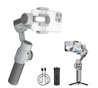 ZHIYUN CINEPEER SMOOTH 5E Stabilizzatore Smartphone, Luce di Riempimento Integrata, Treppiede, Stabilizzatore Gimbal a 3 Assi per iPhone, Android, Editing Intelligente, Carico 300g