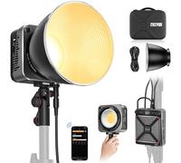 Zhiyun Luce video a LED MOLUS G200 COB 200W Bowens Mount Luce di uscita continua,Bi-Color 2700K-6500K,Picco di luminosità 61500Lux con riflettore ZHIYUN,ZY Vega App Control per Fotografia video