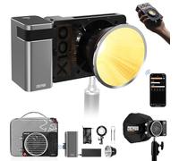ZHIYUN MOLUS X100 PRO V2, 100 W, Luce Video LED Portatile con App, COB Video, Luce Video da Studio con Batteria 2600 mAh, 17317 Lux/ 2700 ~ 6500 K/CRI≥95/TLCI≥97