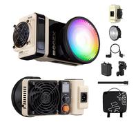 ZHIYUN MOLUS X200 RGB Combo Master Illuminazione LED Continuo 200W CCT 2500K-10000K Montatura Bowens, con riflettore obiettivo, Hub di espansione della batteria Supporta il controllo tramite