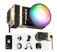 ZHIYUN MOLUS X200 RGB Standard [Ufficiale] 200W Luce Video Illuminazione Portatile a Uscita Continua Illuminazione Fotografica Professionale, Attacco Bowens, 2500K~10000K/CRI≥95/TLCI≥97, 830g