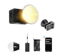 ZHIYUN MOLUS X60 Luce Video LED Bi-Color 60W, 319g Luce Tascabile LED, 2700-6500K CRI 95+ TLCI 97+w/ZY Mount e Bowens Mount Adapter Ring, Controllo App Bluetooth, Controllo Quadranti, Studio Spotlight