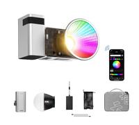 ZHIYUN MOLUS X60 RGB Combo LED Video Light 60W, 319g LED Pocket Light, 2700-6500K CRI 95+ TLCI 97+w/ZY Mount e Bowens Mount Adapter Ring, controllo dei quadranti, Studio Spotlight