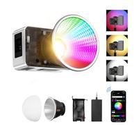 ZHIYUN MOLUS X60 RGB LED Video Light 60W, 319g LED Pocket Light, 2700-6500K CRI 95+ TLCI 97+w/ZY Mount e Bowens Mount Adapter Ring, controllo dei quadranti, Studio Spotlight