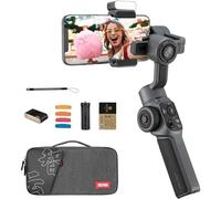 ZHIYUN Smooth 5 Combo [Ufficiale] Stabilizzatore Smartphone a 3 assi, Telefono Gimbal per iPhone e Android, con Treppiede, Borsa, 2 Luci 300lm e Zoom per Vlog, Youtube e TikTok