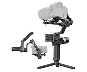 Zhiyun - Stabilizzatore fotocamera mirrorless/reflex Weebill 2, treppiede, 3 assi, 2.8" color touchscreen, alluminio, nero + borsa