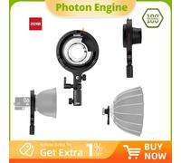 Zhiyun ZY Adattatore da attacco a Bowens per Zhiyun Molus X100 X100 Combo X100 Pro Pocket COB Light Illuminazione tascabile portatile