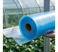ZHJLF Telo per Serra Ultra Resistente, Garantito 5 Anni - Materiale Polietilene Rinforzato 120 Micron, Impermeabile e Trasparente per Tutto L'Anno(Size:4 * 20m,Color:Blu)