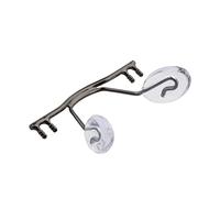 Zhjlut 10pcs / Acciaio Inossidabile Bridge Bridge, Occhiali Portamana for Naso, Occhiali Sostituzione del Ponte Sostituzione Cornice Senza Montatura for Riparazione di Occhiali (Color : Gun)