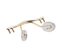 Zhjlut 10pcs / Occhiali Ponte Sostituzione Sostituzione Cornice Senza Montatura, Ponte di Occhiali in Acciaio Inossidabile con Naso for Riparazione Occhiali (Color : Gold)