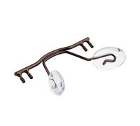 Zhjlut 10pcs / Occhiali Ponte Sostituzione Sostituzione Cornice Senza Montatura, Ponte di Occhiali in Acciaio Inossidabile con Naso for Riparazione Occhiali (Color : Brown)