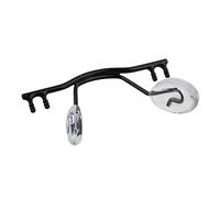 Zhjlut 10pcs / Occhiali Ponte Sostituzione Sostituzione Cornice Senza Montatura, Ponte di Occhiali in Acciaio Inossidabile con Naso for Riparazione Occhiali (Color : Black)
