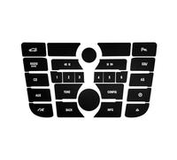 ZHjLut Compatibile con Opel per Astra J per GTC per Meriva B 2009-2015 Adesivo Pulsante Clima Pannello Radio Riparazione Accessori Auto Rifinitura Interruttore(TypeC-CD)