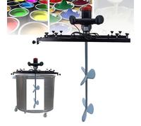 ZHJOPP Frullatore Elettrico, Miscelatore a Serbatoio, Miscelatore per Vernice con Supporto, Attrezzatura per Mescolare Vernici, per Sciogliere e Mescolare Inchiostri, a Tre Eliche