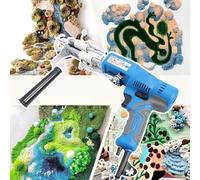 ZHJOPP Pistola Elettrica per La Tessitura di Tappeti, Kit per La Realizzazione di Tappeti, con Display Digitale della velocità, Illuminazione Frontale E Rotazione Dell'impugnatura.