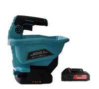 ZHJOPP Seminatrice, Spargitore di Fertilizzante Portatile, Spargitore per Prato, Spargisale Elettrico a Batteria, Portata Variabile, Larghezza di Spargimento Regolabile