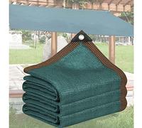 ZHJSHOU Telo Vela Ombreggiante, Tenda a Vela Parasole Rettangolare, 90% Protezione Solare, Rete Telo Ombra Antistrappo, Antigrandine per Orto, Verde Scuro, 0.5X5m