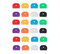ZHjuju Copritasti per chiavi, 24 pezzi Coprichiavi semicircolari in gomma universali Copritasti flessibili in 8 colori per chiavi di casa.