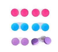 ZHjuju Custodia per Lenti a Contatto,6 Pezzi Mini Scatola Custodie per Lenti a Contatto Porta per Lenti a Contatto Porta Scatola con kit di lenti a contatto da viaggio per Viaggi a Casa All'aperto