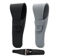 ZHjuju Étui de Rasoir de Voyage Imperméable en Silicone, 2Pcs - Pochette de Protection Portable pour Rasoir Manuel,Design Léger et Facile à Utiliser, Idéal pour Voyages et Stockage (Noir et Gris)