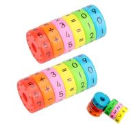 ZHjuju Giocattolo Sviluppo Cervello Intelligenza, 2 Pezzi Giocattolo Educativo di Matematica Giocattolo per Imparare la Matematica per Bambini Cubo di Apprendimento,Giocattoli Educativi per Bambini
