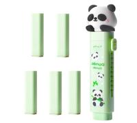 ZHjuju Gomma per Cancellare Stile Panda Kawaii, 6 Ricambi, Design Carino e Portatile (10 x 2,5 cm), Ideale per Scuola, Ufficio, Casa - Gomme per Bambini e Cute Stuff