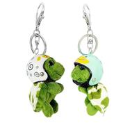 ZHjuju Portachiavi Moto Tartaruga,2 Pezzi Portachiavi Con Tartaruga Da Moto Portachiavi Tartaruga Ciondolo in Peluche Portachiavi Personalizzato per Decorazioni Auto Regalo per Feste