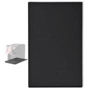 ZHjuju Tappetino Macchina Caffe,48x30cm Tappetino in Silicone sotto la Macchina da caffè Antiscivolo per Macchina da caffè Tappetino a Prova di Perdite per Cucina Friggitrice Forno,Nero