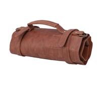 Zhjvihx Borsa per Taglierini da Intaglio, Custodia per Attrezzi in Pelle PU con 10 Scomparti e Tracolla Staccabile, per Strumenti da Intaglio Scalpelli Raschietti Francobolli Organizer