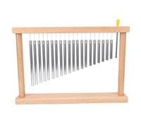 Zhjvihx Carillon a 20 Note, Strumento a Percussione da Tavolo con Tubi in Alluminio su Base in Legno per il Rilassamento della Meditazione Yoga