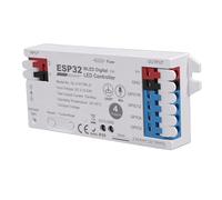 Zhjvihx Controller per Strisce LED a 4, Fusibile Integrato 15A Controller Digitale WiFi con Microfono Sincronizzazione Musicale per RGB RGBW Indirizzabile WS2812B WS2811 SM16703,