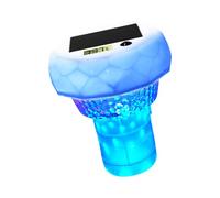 Zhjvihx Luce Solare Galleggiante per Piscina con Telecomando e Termometro, Portata 10 Metri, 43 modalità, 7 Colori, Resistente all'Acqua IP68, Timer Accensione Automatica 8-12 Ore 2/4/6
