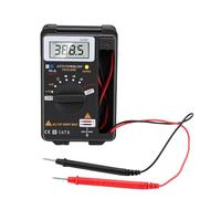 Zhjvihx Multimetro Digitale, Gamma Automatica 4000 Conti Multi Tester Tascabile, Tensione AC DC Corrente Resistenza Capacità Frequenza Diodo Transistor Test Filo Sotto Tensione per Uso