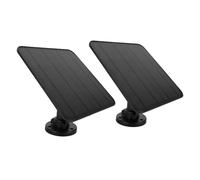 Zhjvihx Pannello Solare da 12 W per Telecamera di Sicurezza, Confezione da 2 con Caricatore Micro USB USB C, Resistente All'acqua IP65, Supporto Regolabile a 360 Gradi, Cavo da 9,8
