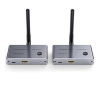 Zhjvihx Ricevitore del Trasmettitore del Suono Video Wireless, Ritardo Basso 4K/30Hz per Altoparlanti per Home Theater, Gamma 100m, Leggera e Compatta, Facile Configurazione, Addio Ai