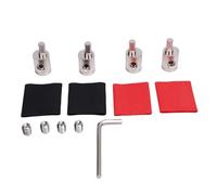 Zhjvihx Riduttore Ingresso Amplificatore in Ottone da 4 Pezzi, Connettori Terminali Cavo Amplificatore Stereo per Auto con Tubo Termorestringente, Cablaggio Batteria Auto e (Da 4GA a 8GA) (Da 0GA a