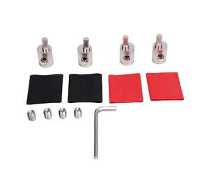 Zhjvihx Riduttore Ingresso Amplificatore in Ottone da 4 Pezzi, Connettori Terminali Cavo Amplificatore Stereo per Auto con Tubo Termorestringente, Cablaggio Batteria Auto e (Da 4GA a 8GA) (Da 0GA a