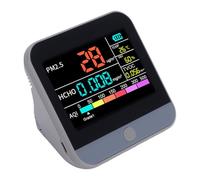 Zhjvihx Rilevatore D'aria Portatile 8 in 1, Misuratore di PM2.5, HCHO e | Schermo LCD da 2,8 Pollici, Batteria Al Litio Ricaricabile, Allarme Intelligente, Monitor per qualità Dell'aria Interna con