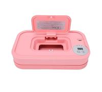 Zhjvihx Scaldasalviette per Neonati, Dispenser di Salviette Portatile Pieghevole con Controllo Intelligente della Temperatura e 3 Livelli di Calore, per Neonati con Pelle Sensibile, (Rosata)