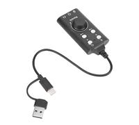 Zhjvihx Scheda USB, Adattatore Stereo Esterno con Controllo del Volume e Surround 7.1, per PC Laptop Cuffie Desktop Microfono Giochi Musica