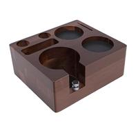 Zhjvihx Stazione di Pressatura del caffè, Supporto per Pressino in Legno per con Spazio 3 in 1 per Cestelli Portafiltro e Accessori, Base Antiscivolo e Dadi Regolabili per Pressatura a (Legna)